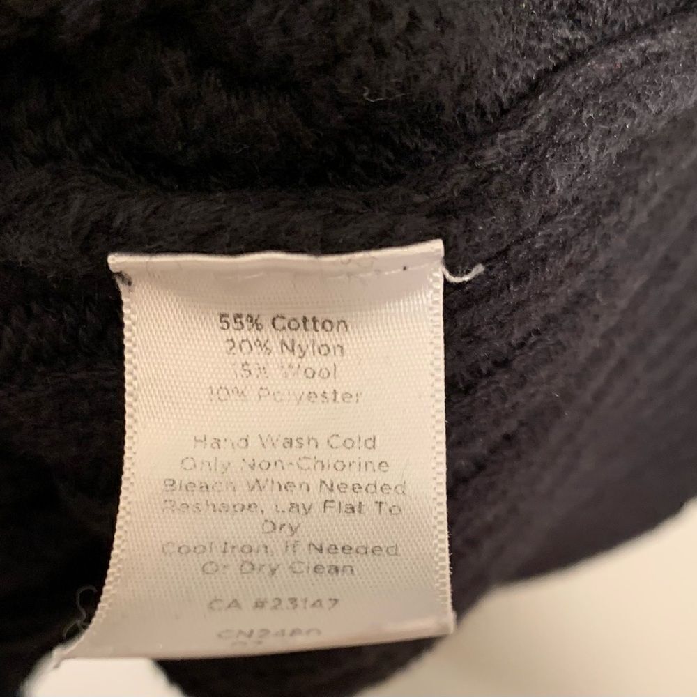 Talbots EUC black sequin turtleneck sweater Size small - Picture 5 of 5
